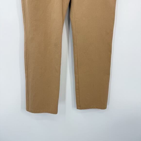 ST JOHN Pants Womens 4 Straight Leg Stretch 5 Pocket Tan Camel Casual Office - Picture 4 of 14